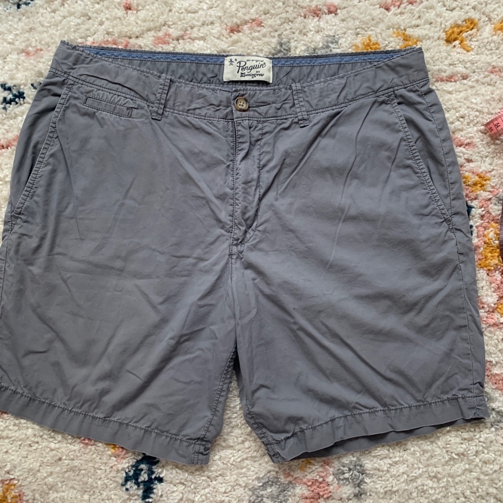 Original Penguin grey  100% cotton shorts.